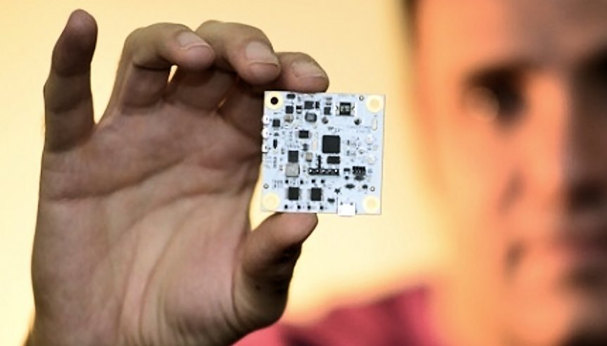 The circuit board from the Cota wireless power receiver (Photo: Ossia, Inc.)