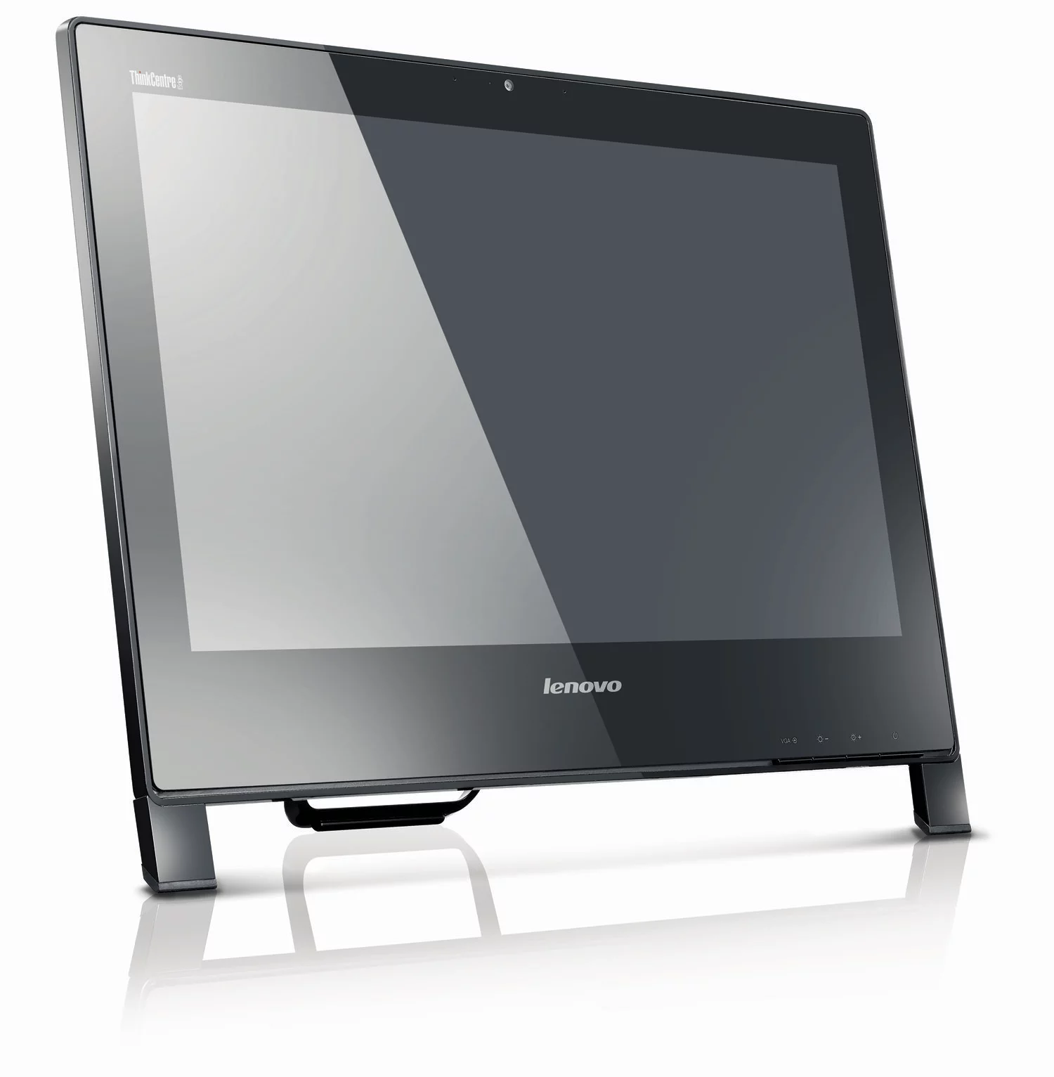The ThinkCentre Edge 91z all-in-one desktop computer will have a 21.5-inch, 1080p high definition LED Infinity display with optional touchscreen panel
