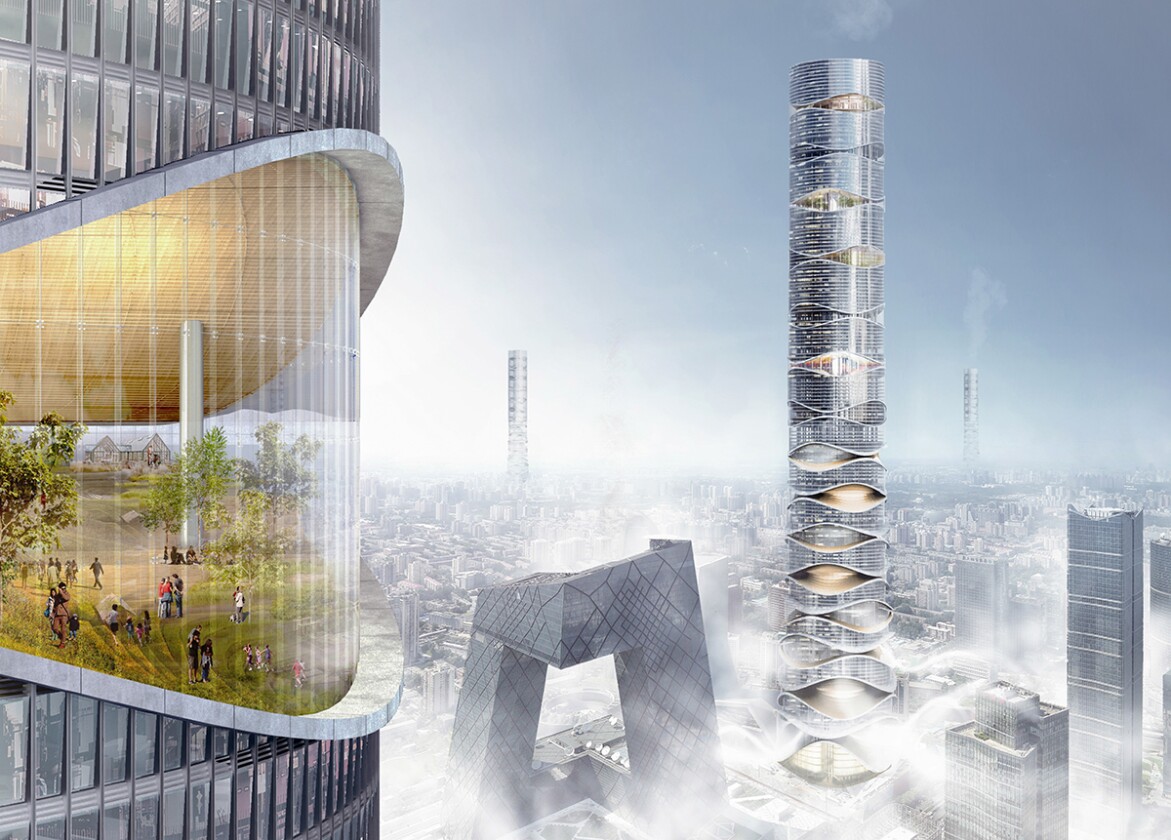 Airscraper envisions a skyscraper that can purify the air