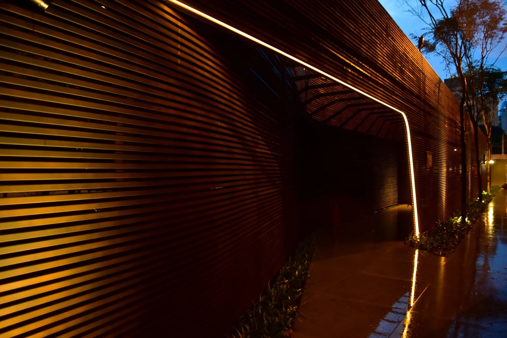 Exterior detail of Pininfarina's recently completed Cyrela apartment tower in Brazil