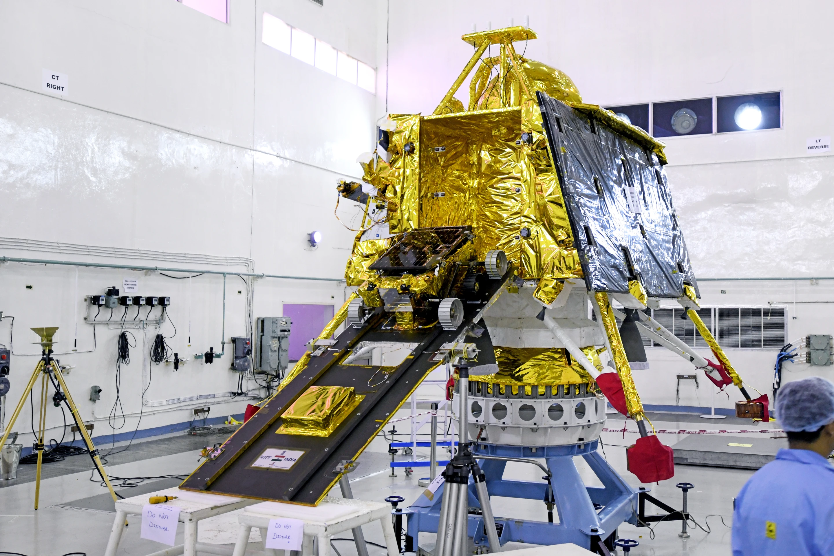 Chandrayaan-2 before launch with ramp deployed