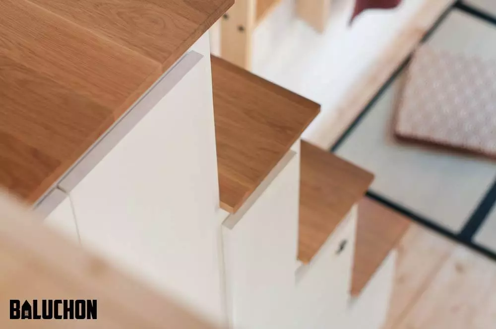 The Ondine's storage-integrated staircase