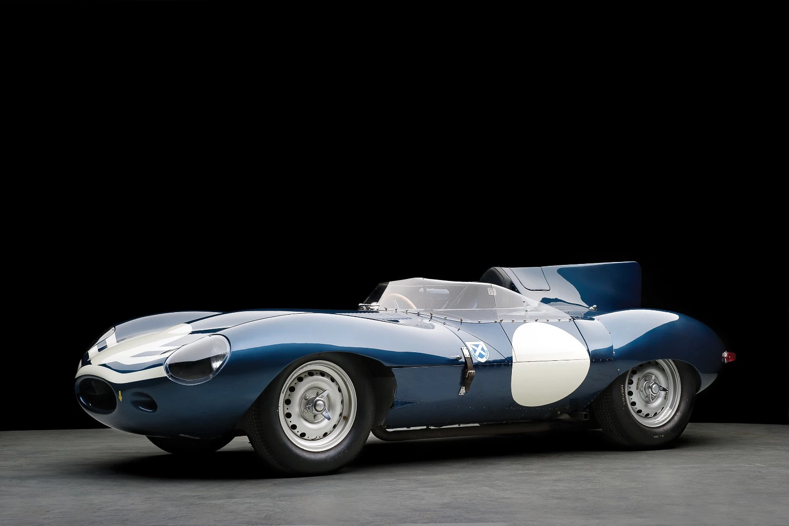 This 1955 Jaguar D-Type from the Laidlaw Competition Car Collection was estimated to sell for between £5,500,000 and £6,500,000 at RM - Sotheby's London 2013 auction but did not meet reserve
