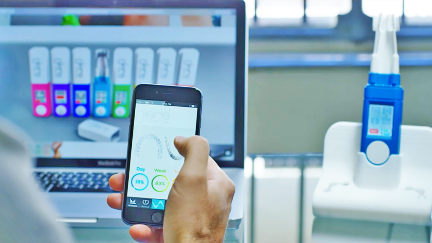 The GlareSmile also keeps track of brushing time, the amount of pressure applied and more, with all that data viewable through a companion app, or by plugging the toothbrush into a PC