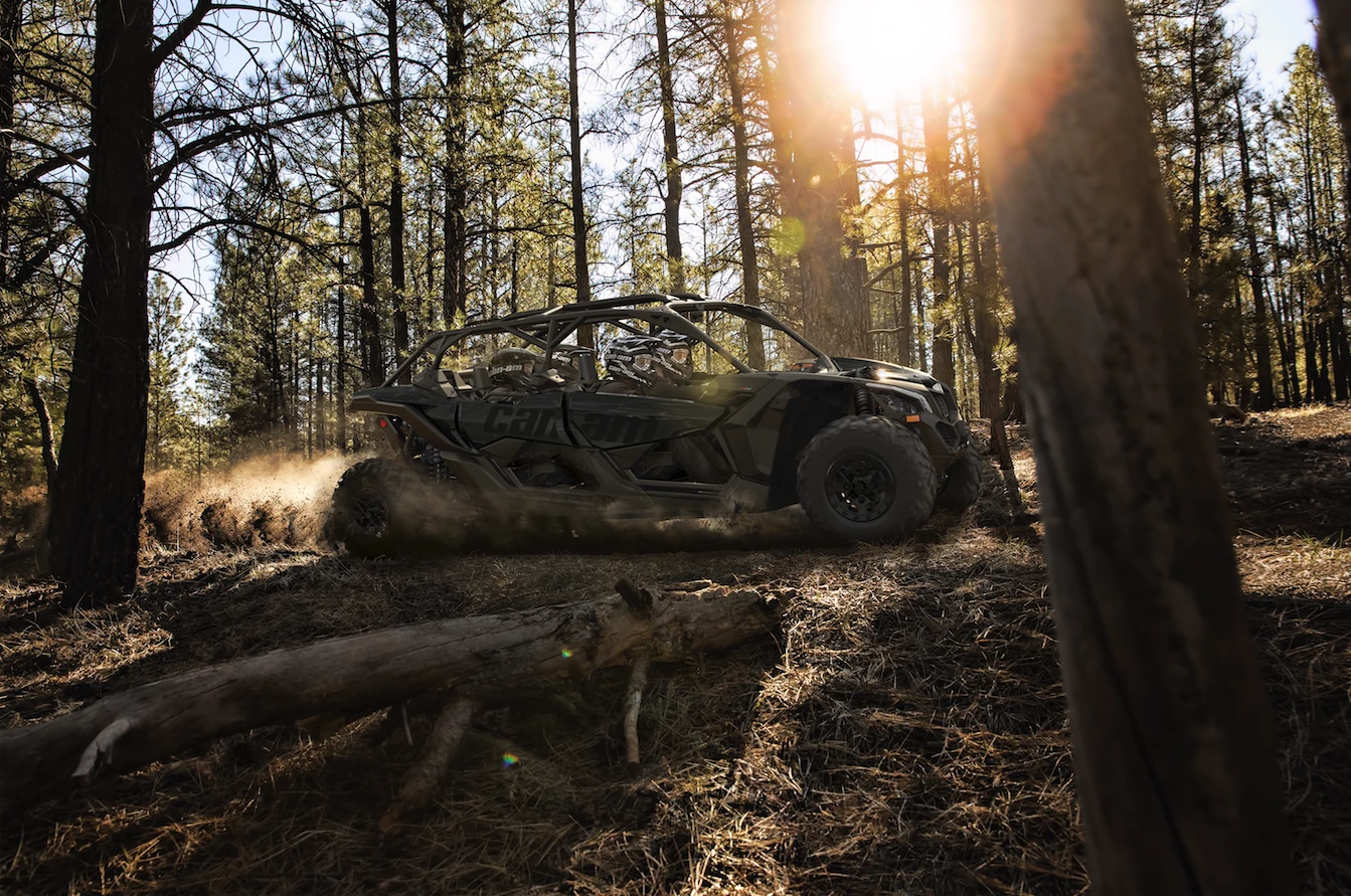 All Maverick X3 Max models are powered by a 154-hp turbocharged Rotax ACE engine
