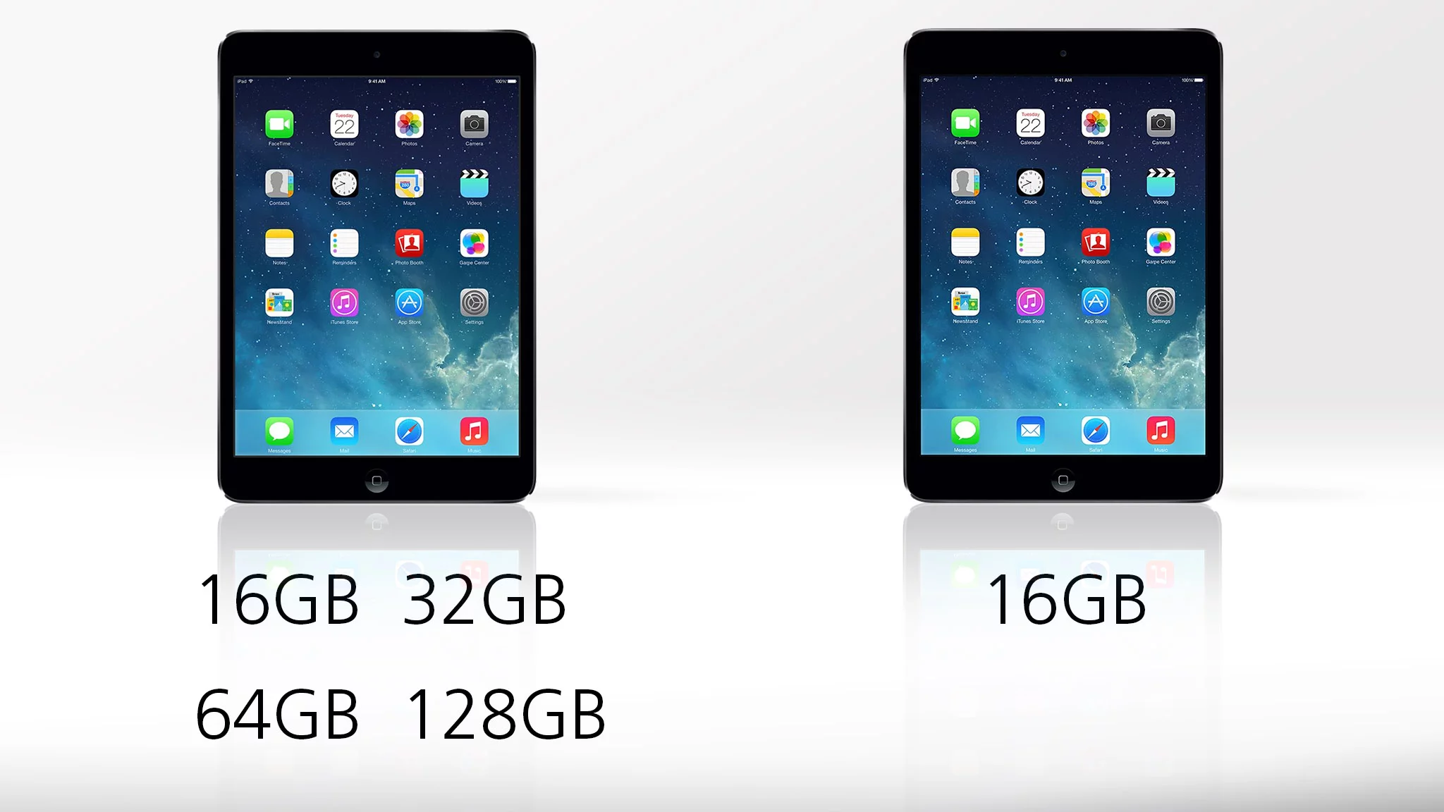 Apple discontinued all but the 16 GB version of the original iPad mini