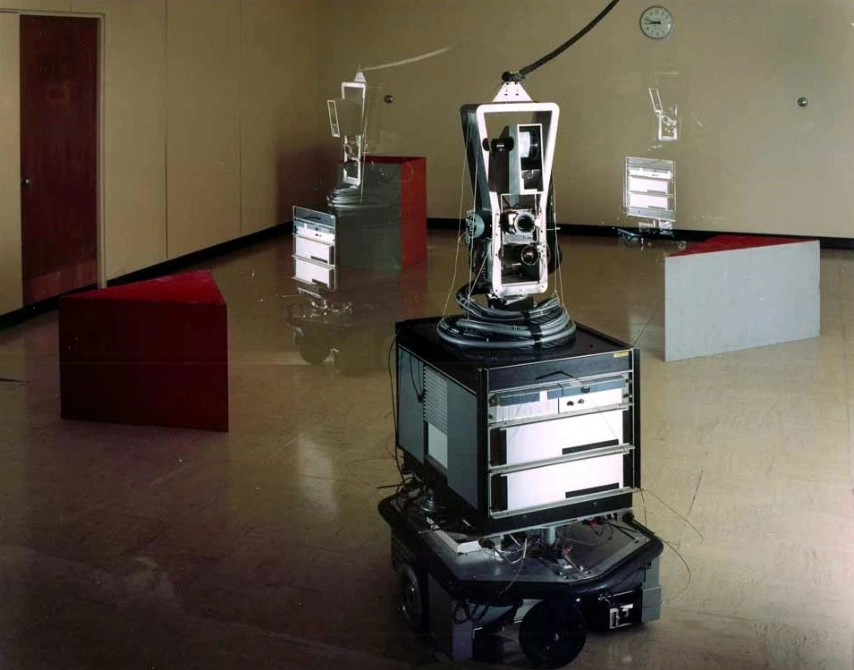 Timelapse image of Shakey in action
