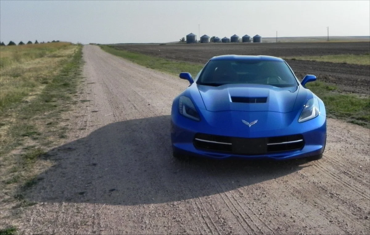 Speeding down country lanes is the C7 Corvette's happy place