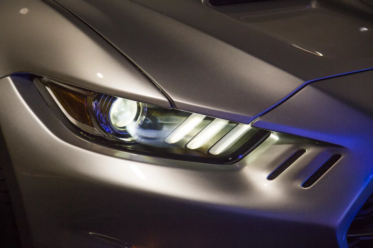 Ford's Mustang design has not been totally changed - details like the lights are largely unchanged