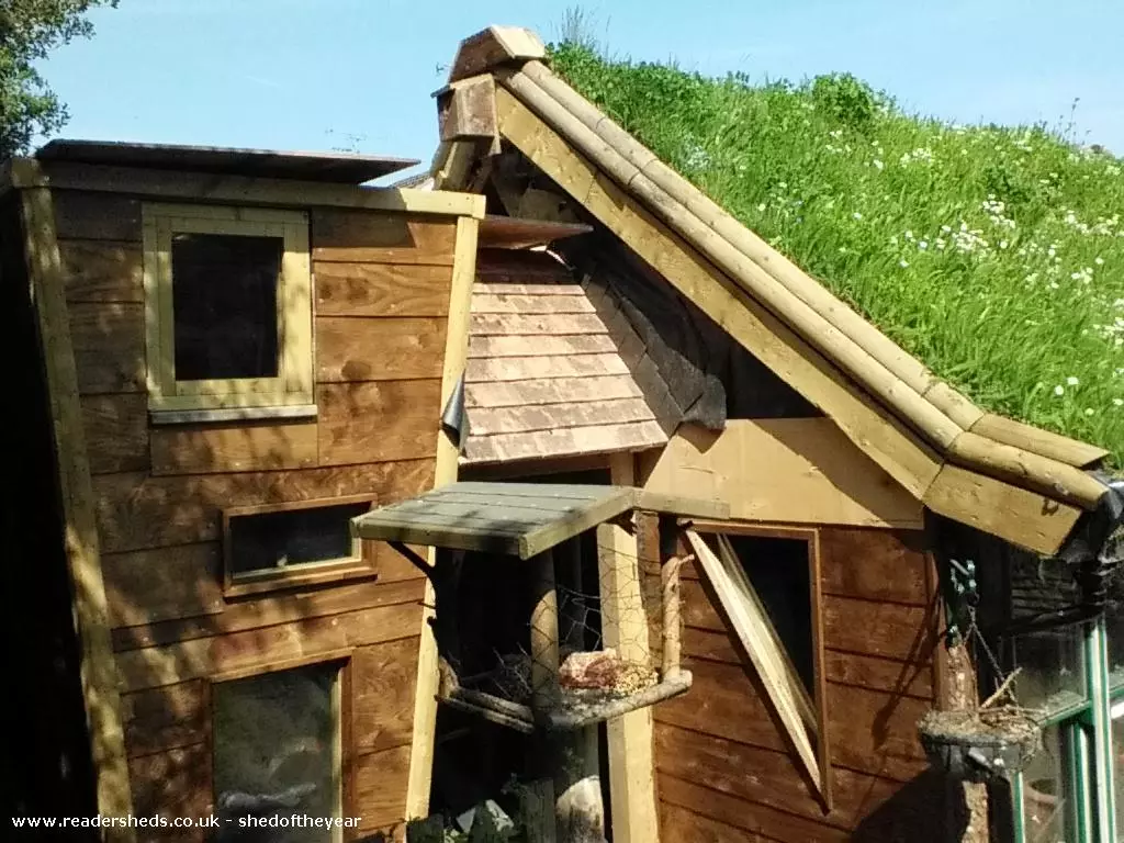 The West Wing was built to serve as a man cave and a place for its owner to escape his four kids