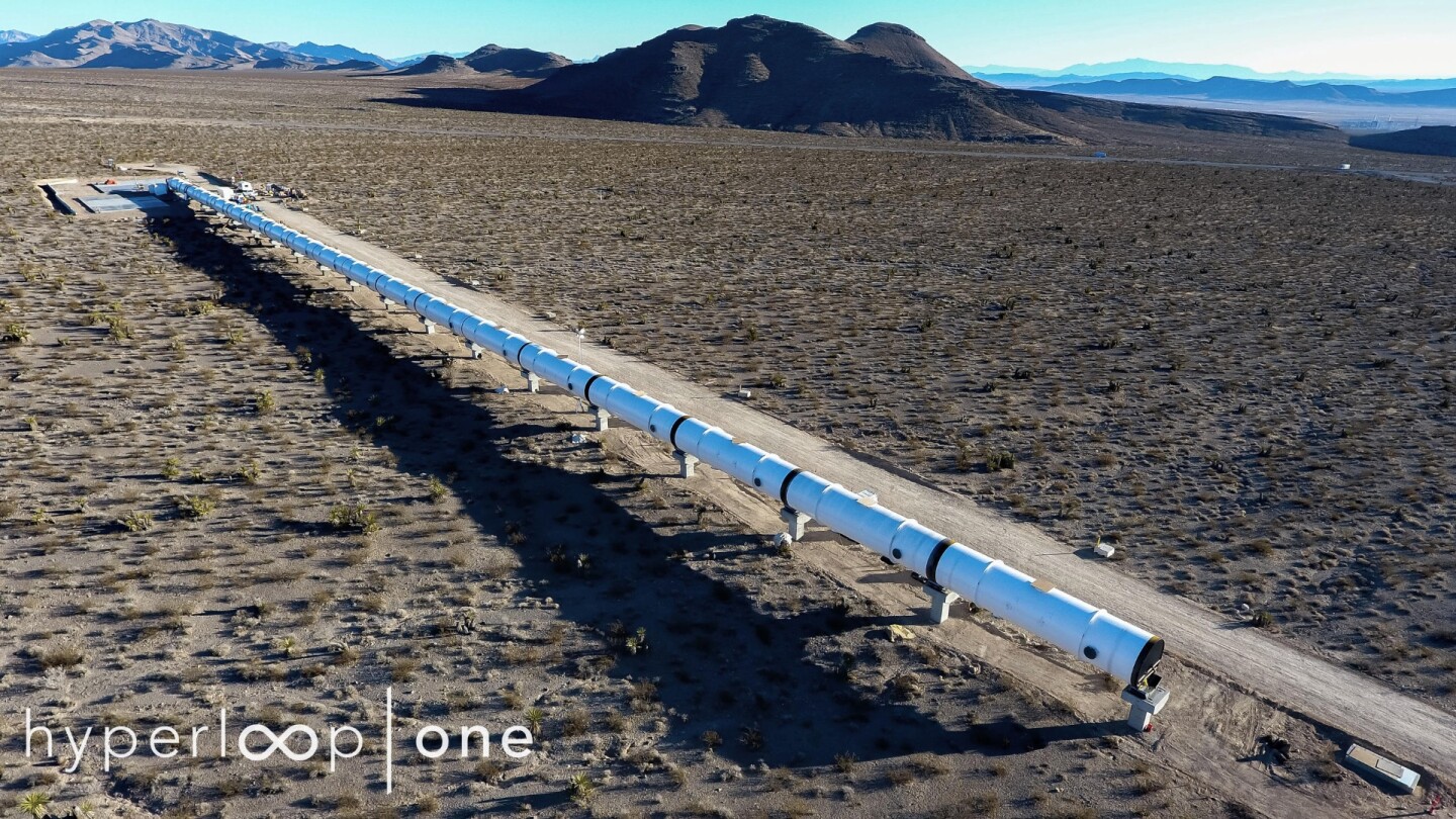 The Hyperloop One test-track is 500 meters in length