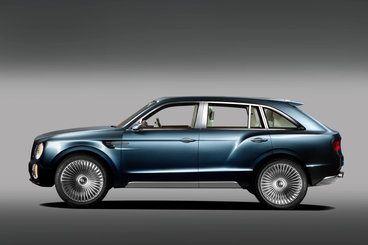 The Bentley EXP 9 F all-wheel drive luxury Sport Utility Vehicle concept