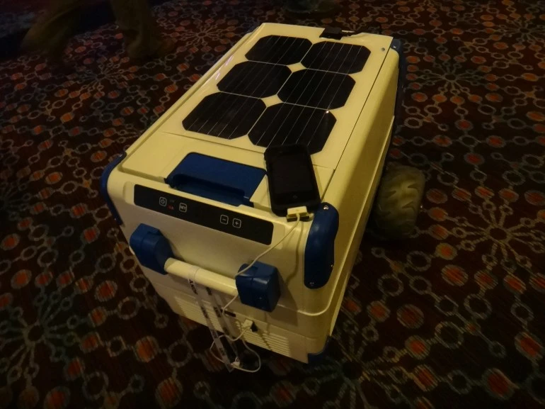 We first came across the Solar Cooler at CES earlier this year