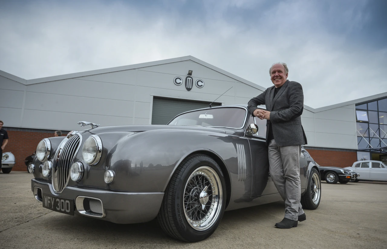 Ian Callum with the Callum Mark 2 (Photo: CMC/Dick Barnatt)