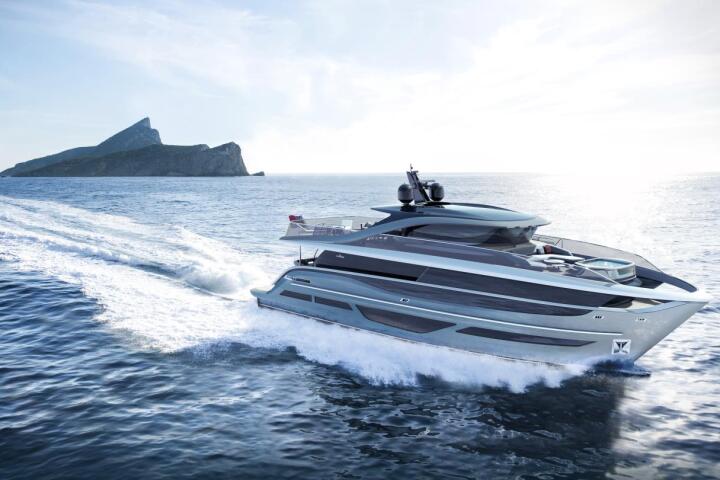 Powered by twin V12 1,900 mhp engines, the X95 can travel at up to 26 knots (48 km/h or 30 mph)