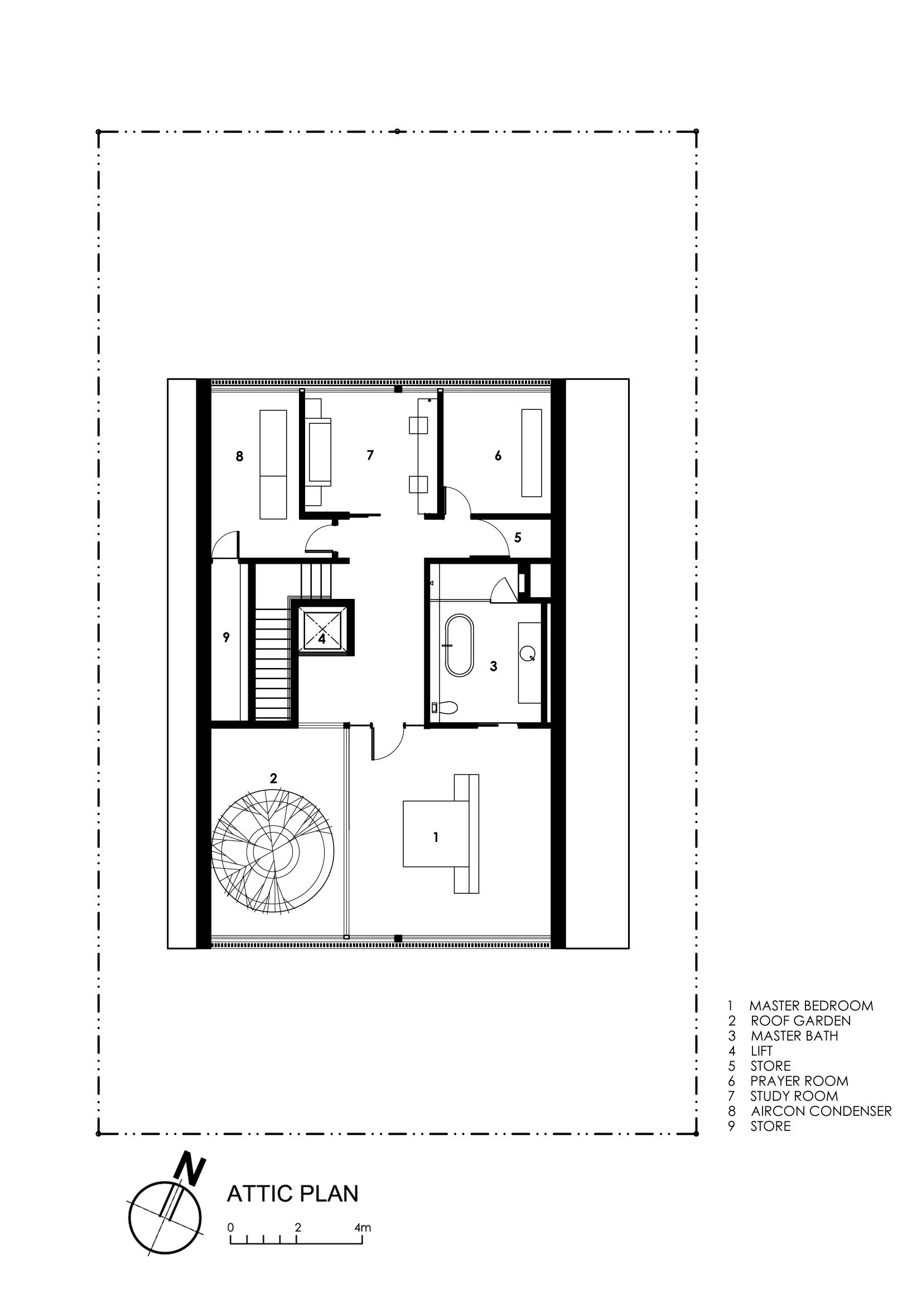 Attic plan (Image: Wallflower Architecture and Design)