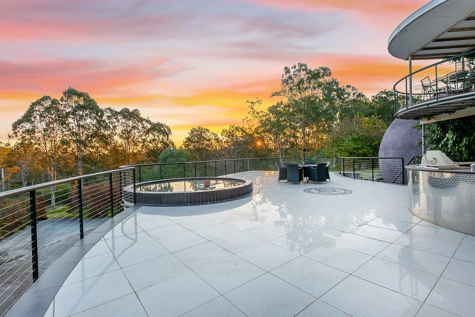 Aussie bush backyard backs onto a river