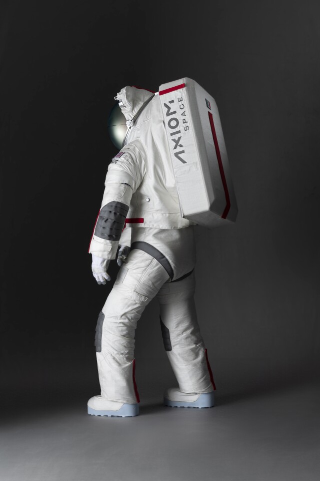 The Axiom suit has a rear entry hatch