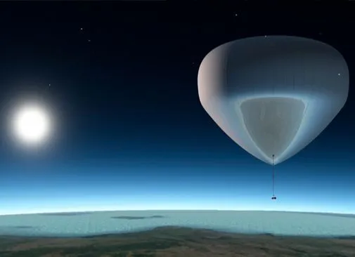 The bloon is designed to fly passengers to near-space at an altitude of 36 km