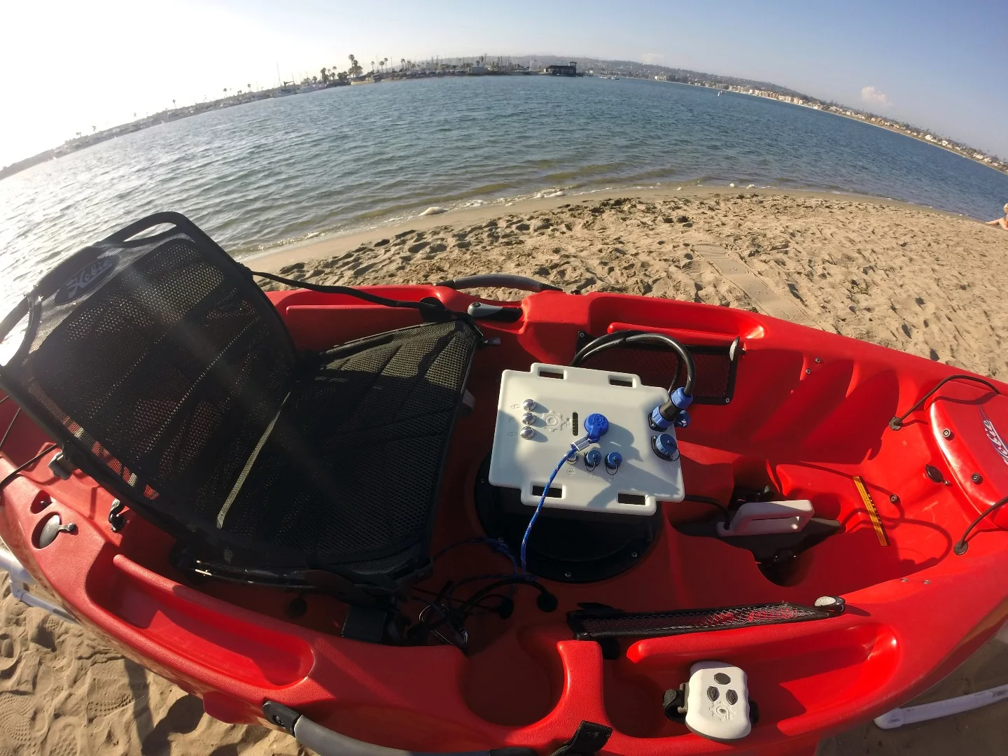 The Hobie kit is designed to work seamlessly with the MirageDrive layout