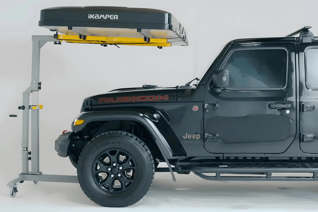 The Bad Boy additionally allows users to park their vehicle beneath their tent in cramped garages