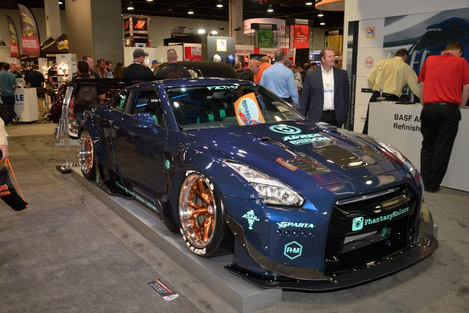 This Nissan GT-R caught plenty of attention on the Phancy Colors stand