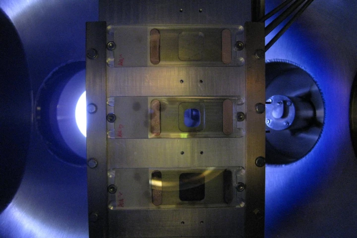 EnSol's film being applied inside a deposition chamber