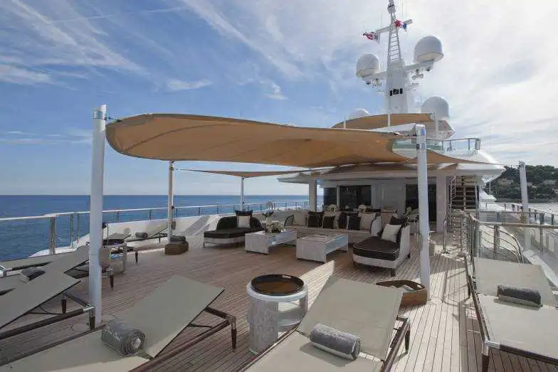 Worth over US$110 million, the entire yacht took 660,000 hours to complete and the displacement hull was built from aluminum and steel