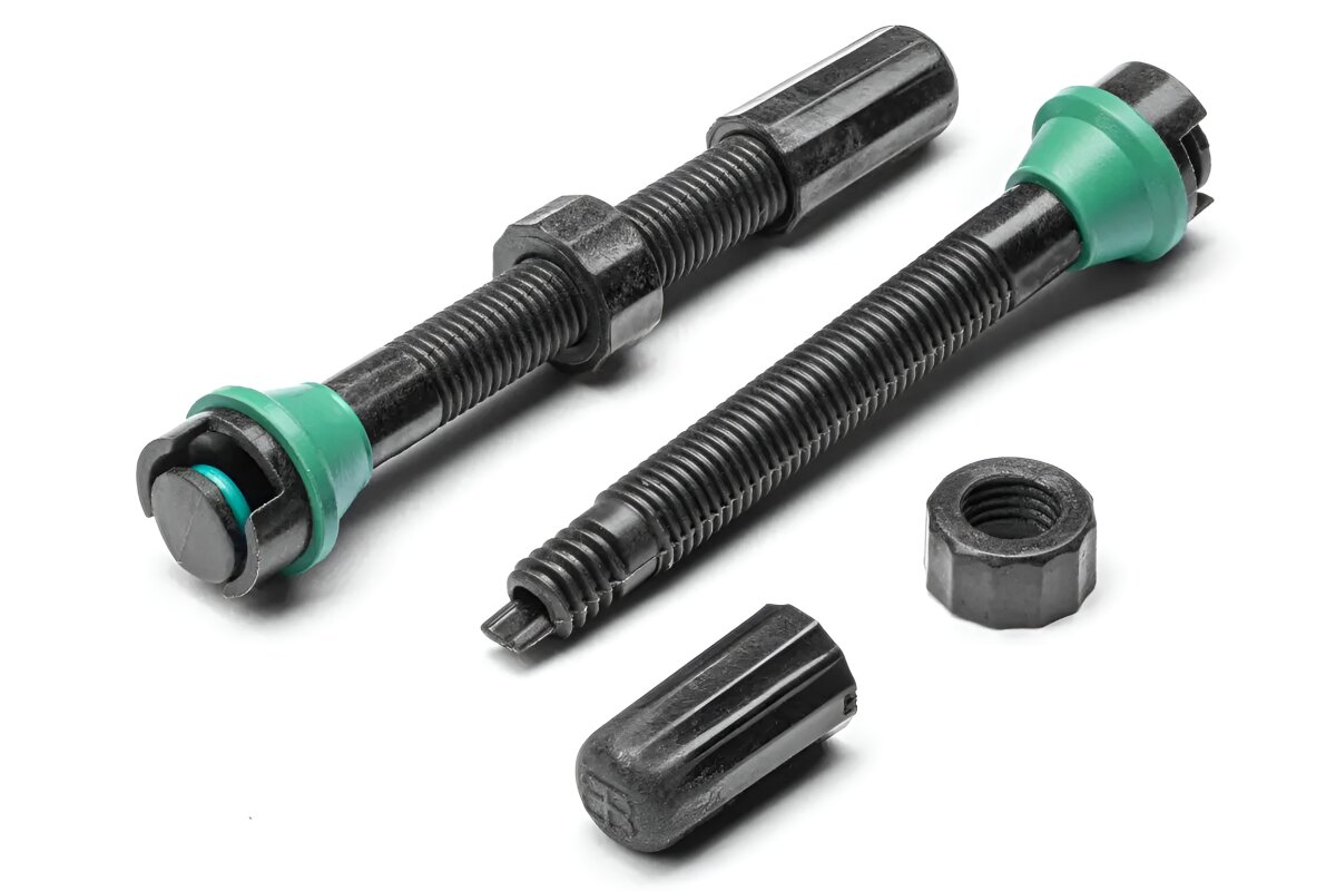 Coreless carbon valve stem says sayonara to breaks and clogs