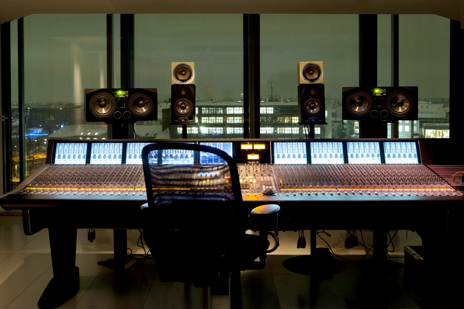 Digital SSL mixing board in the nhow hotel's own recording studio, located on the Music Sound Floor in the Upper Tower(Image by nhow Berlin)