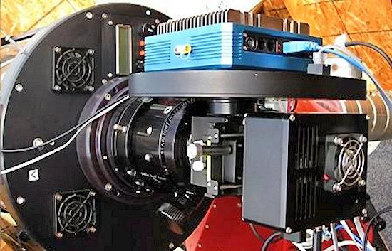 ONAG with a guiding camera and a cooled CCD imaging camera mounted on a Hyperion 32 cm (2.5 in) Hyperion reflector (Photo: Frank Colosimo via Innovations Foresight)