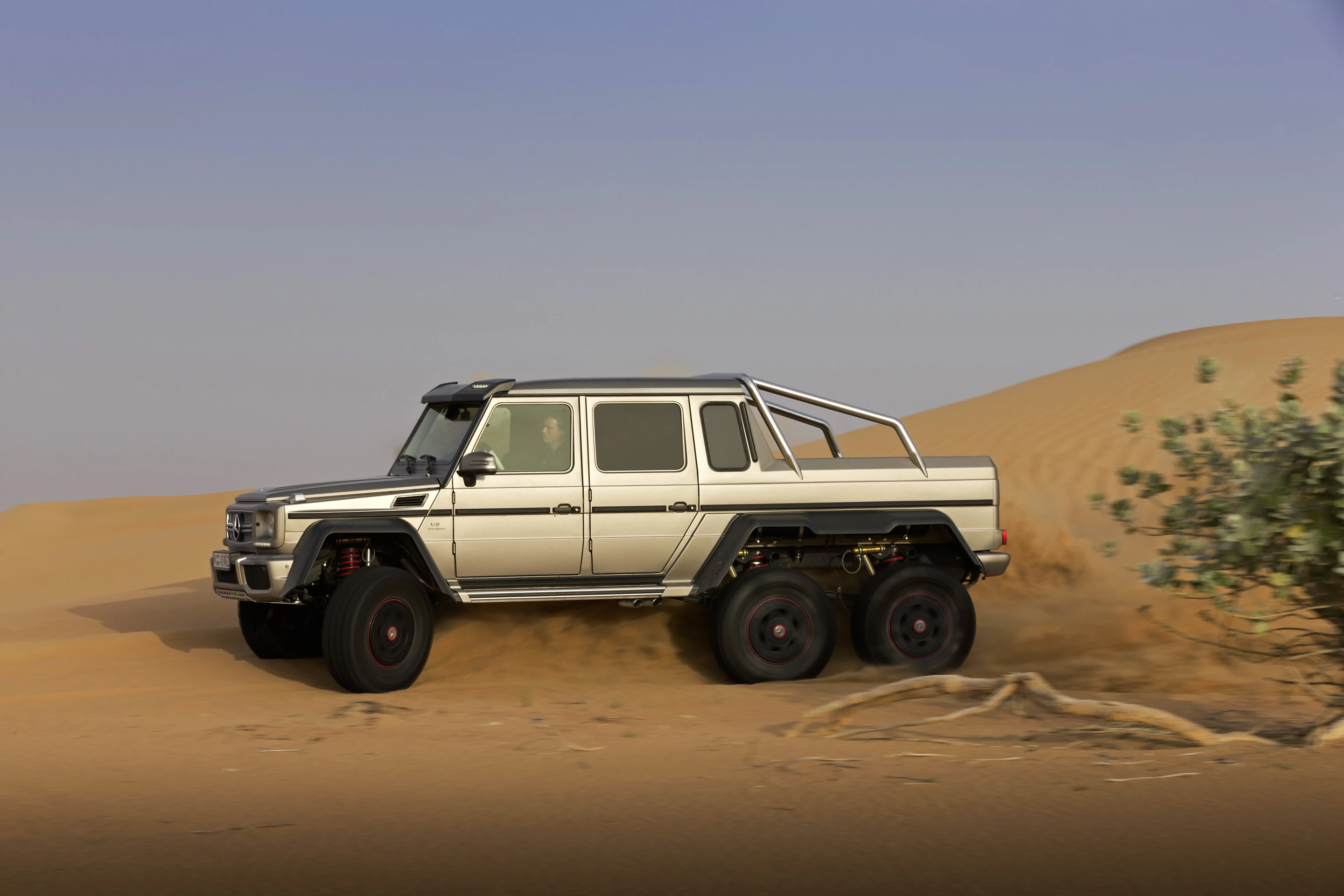 The G 63 6x6 has a one-meter (3.3-foot) fording depth