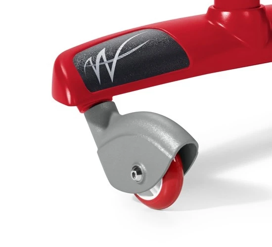 Ziggle features four caster wheels which can turn in any direction and allow for full 360-degree spins