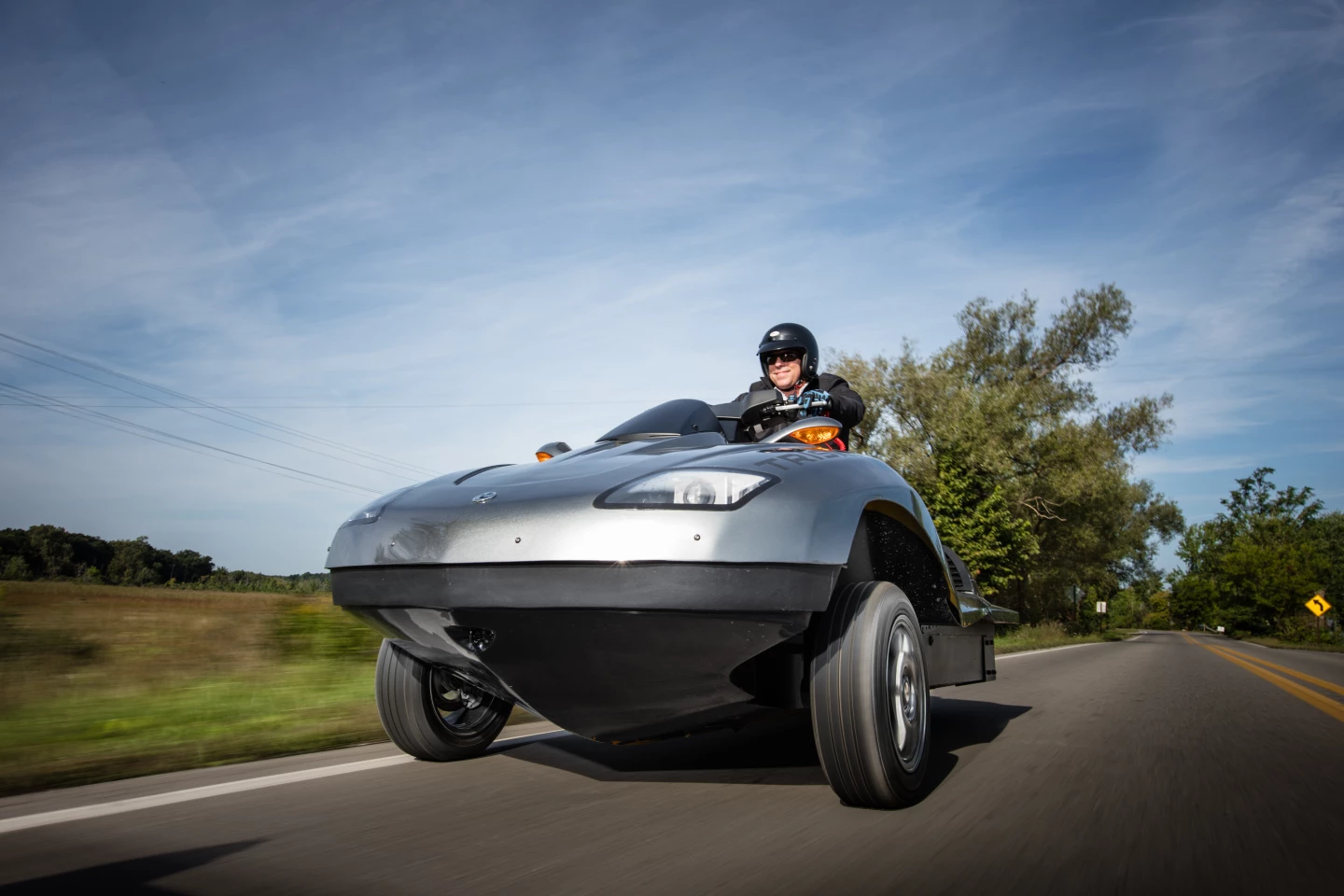Gibbs Triski: street legal trike you can drive straight down the boat ramp