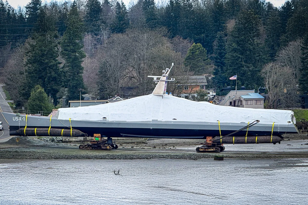 Defiant Water USX-1 Defiant: The warship without a crew or a place to put one