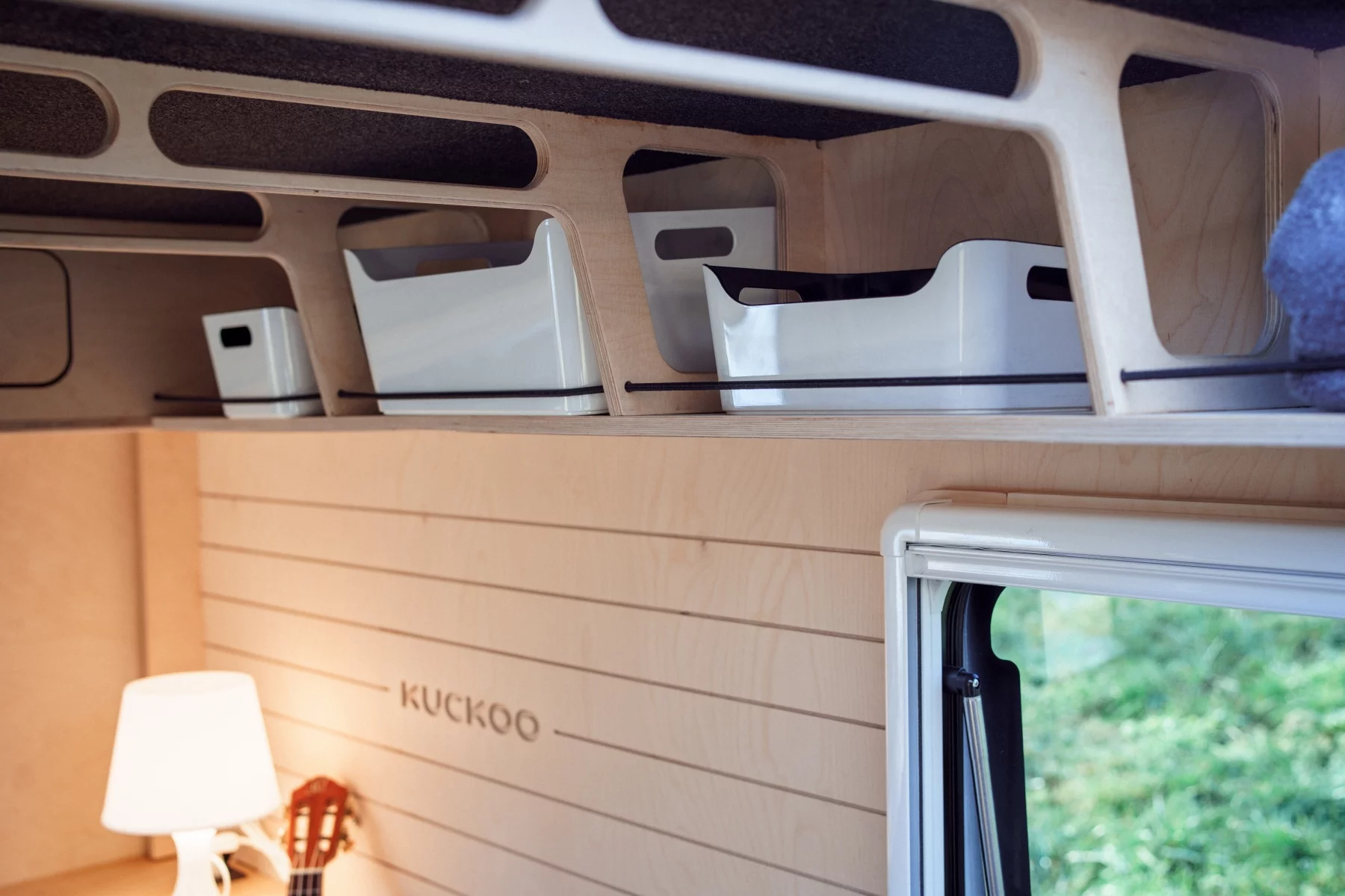 Open storage cubbies