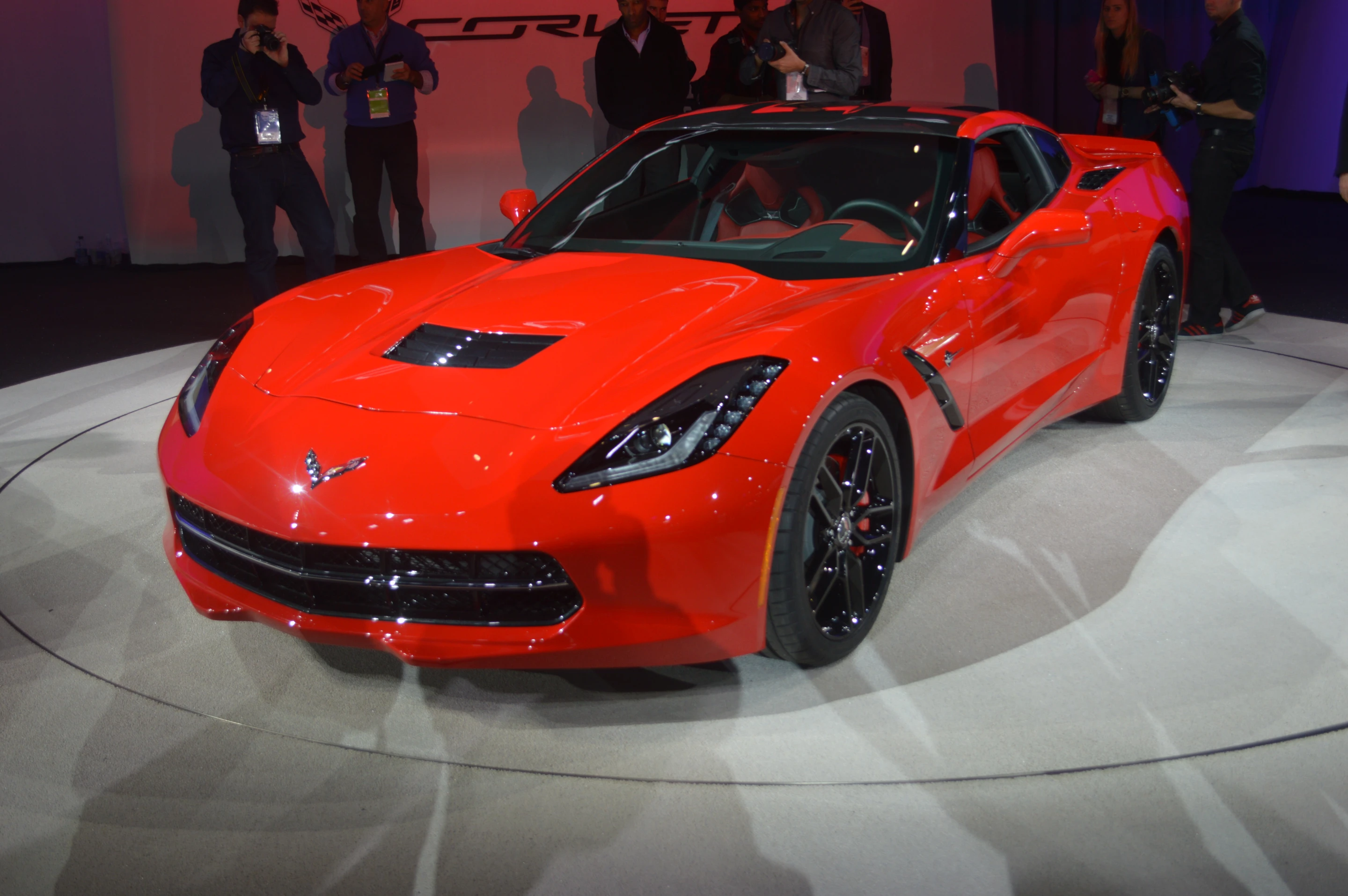 The new Corvette is powered by a new 450-hp 6.2-liter LT1 engine