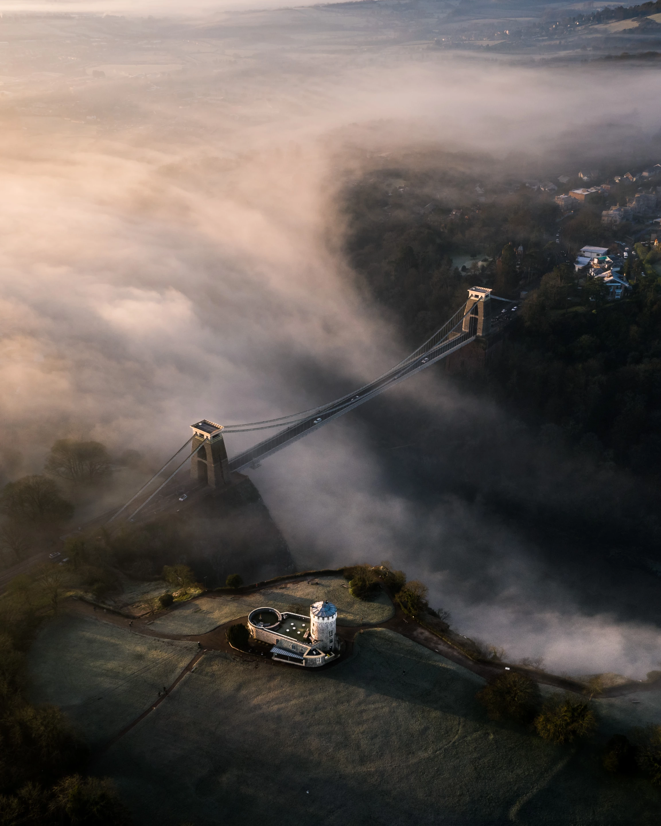 'Clifton suspension bridge'. Bristol, UK