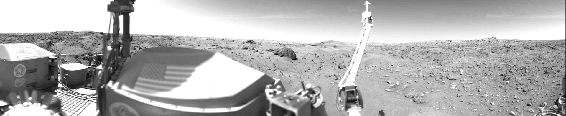 Panorama of the Viking 1 landing site