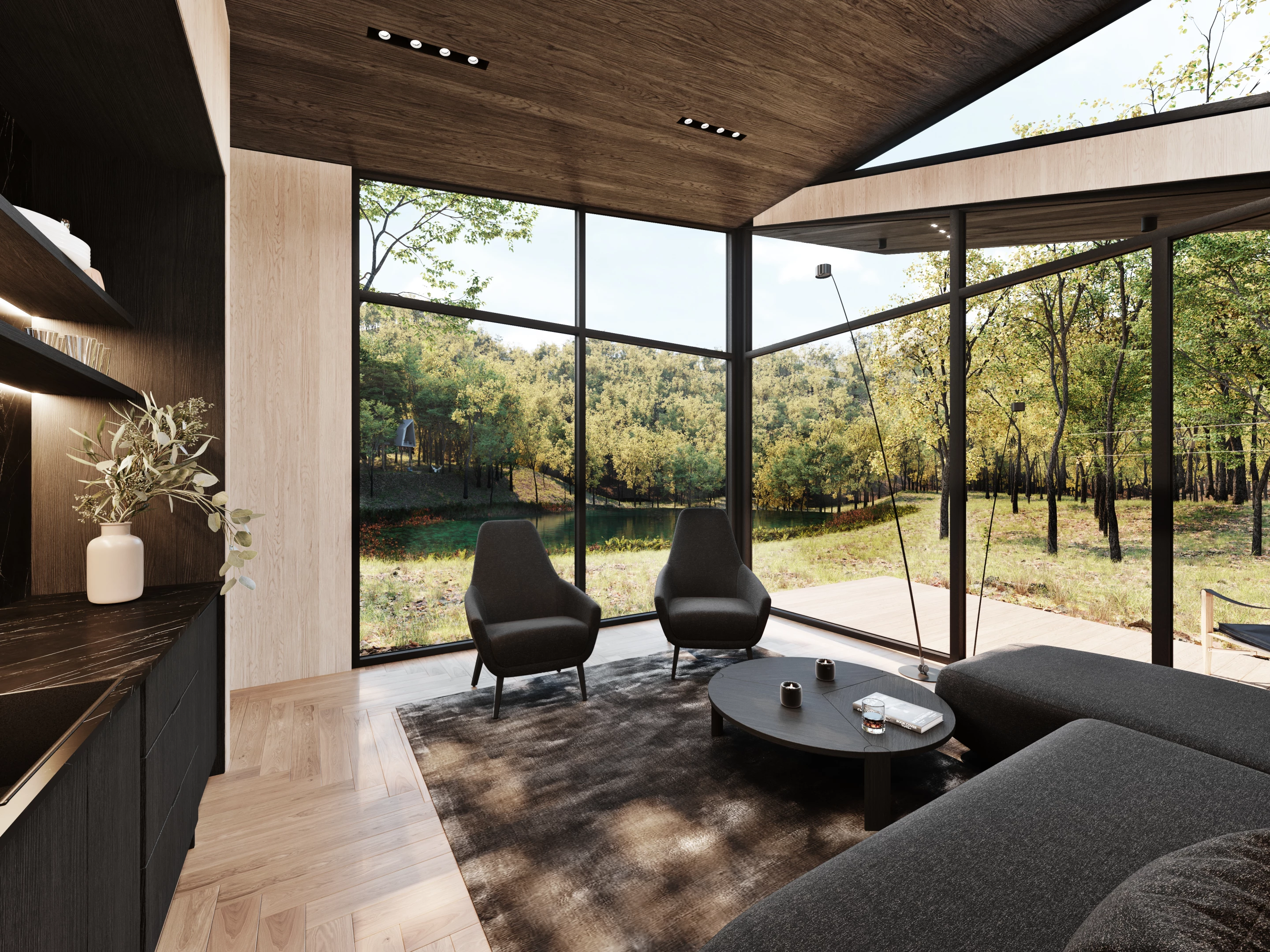 Sylvan Rock will include three guesthouses, which can double as remote office or homeschooling areas
