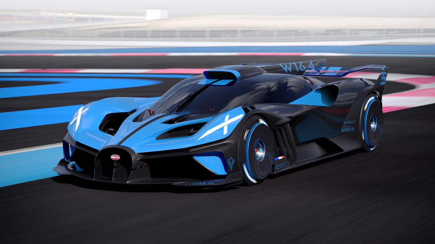 The Bugatti Bolide is designed to exceed speeds of 500 km/h