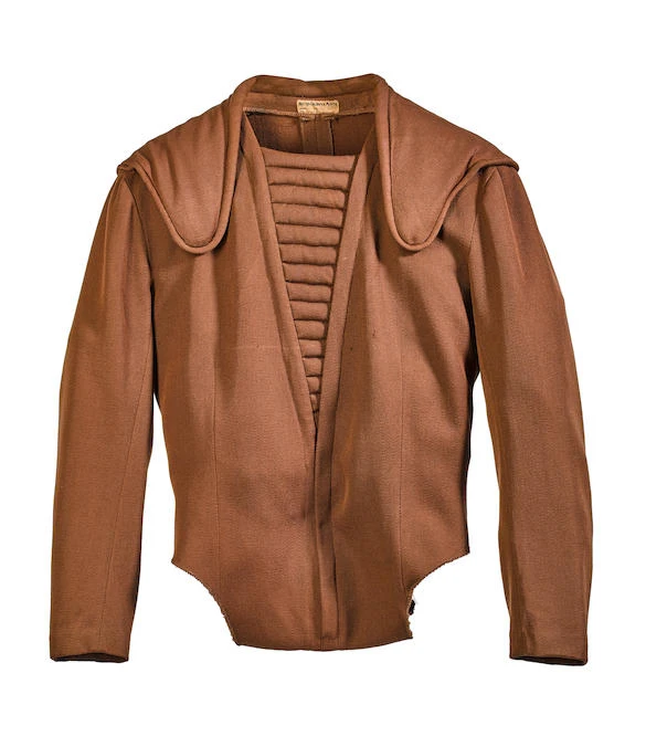 The uniform jacket was later dyed chocolate brown from its original gray