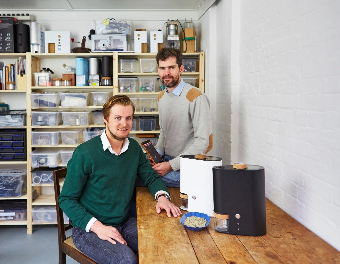 Ikawa founder Andrew Stordy with co-founder Rombout Frieling.