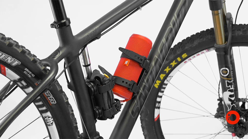 Mule allows cyclists to carry various items in place of their water bottle cage