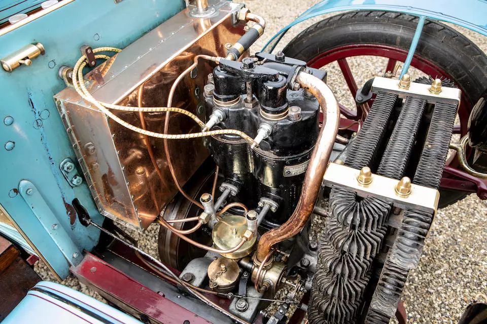 The Panhard 1901 7hp serpentine radiator