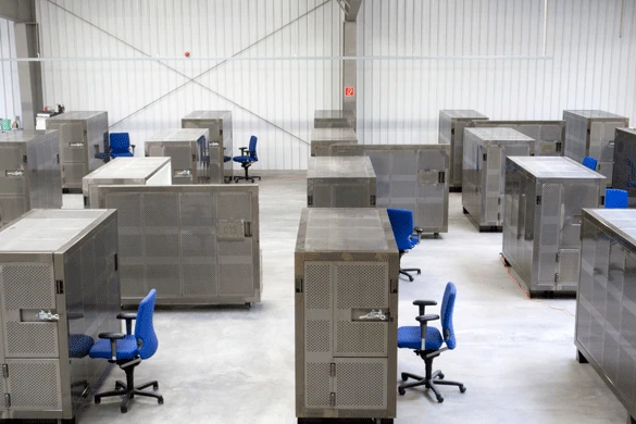 On trial in Amserdam, Beehive's new BEEBOXes are secure, mobile self-contained one or two-person offices