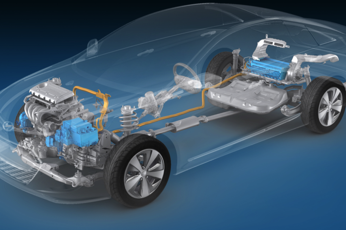 The all-new 2011 Hyundai Sonata Hybrid which can operate on an electric motor, gasoline internal combustion engine or a combination of the two