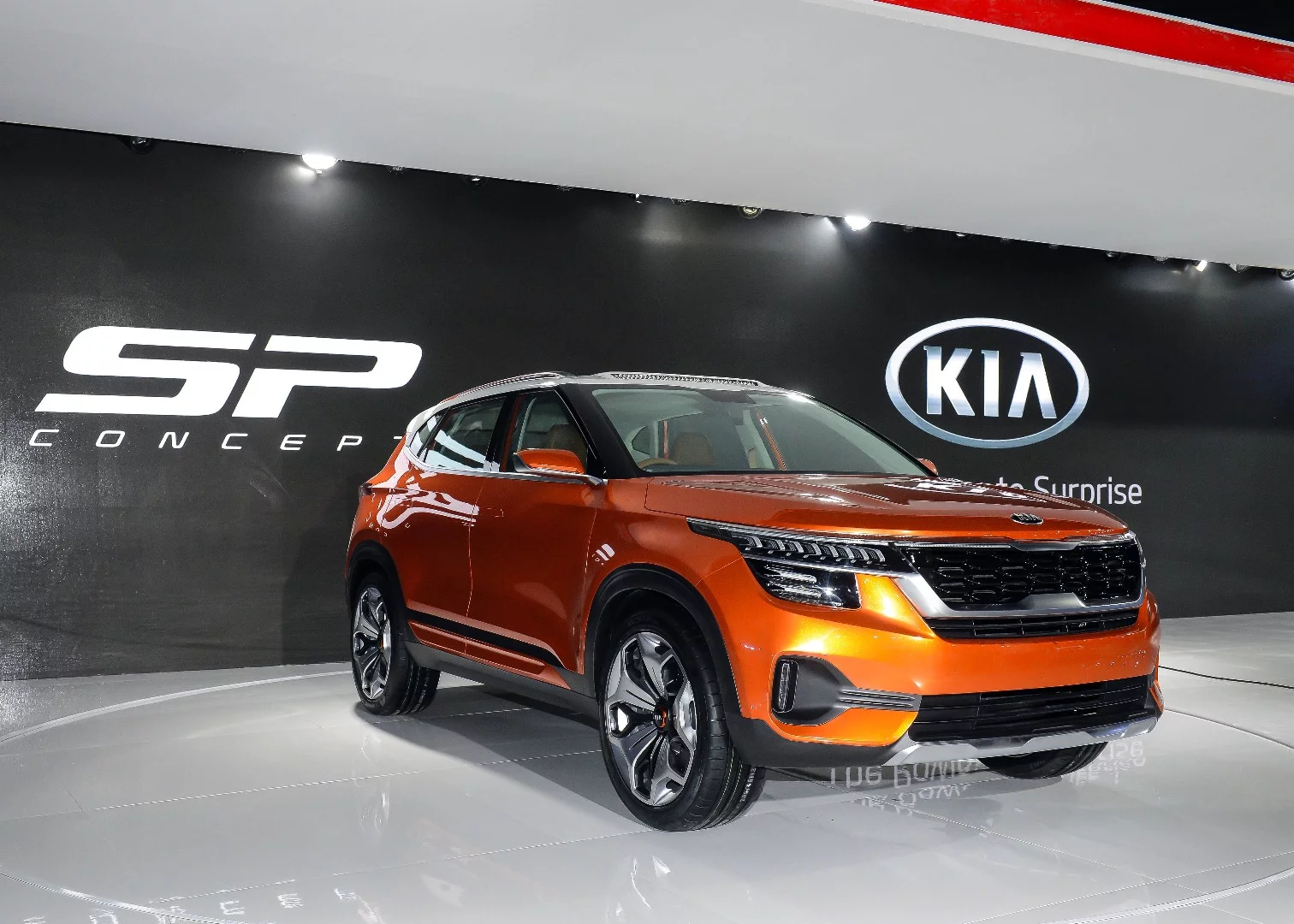 Kia's SP Concept on show at AutoExpo in India