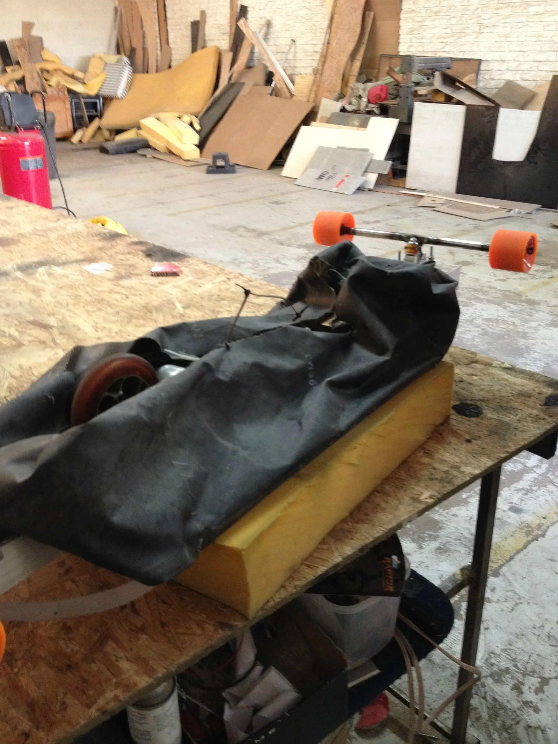 HoverSkater's design adds elements of a traditional hovercraft to a skateboard