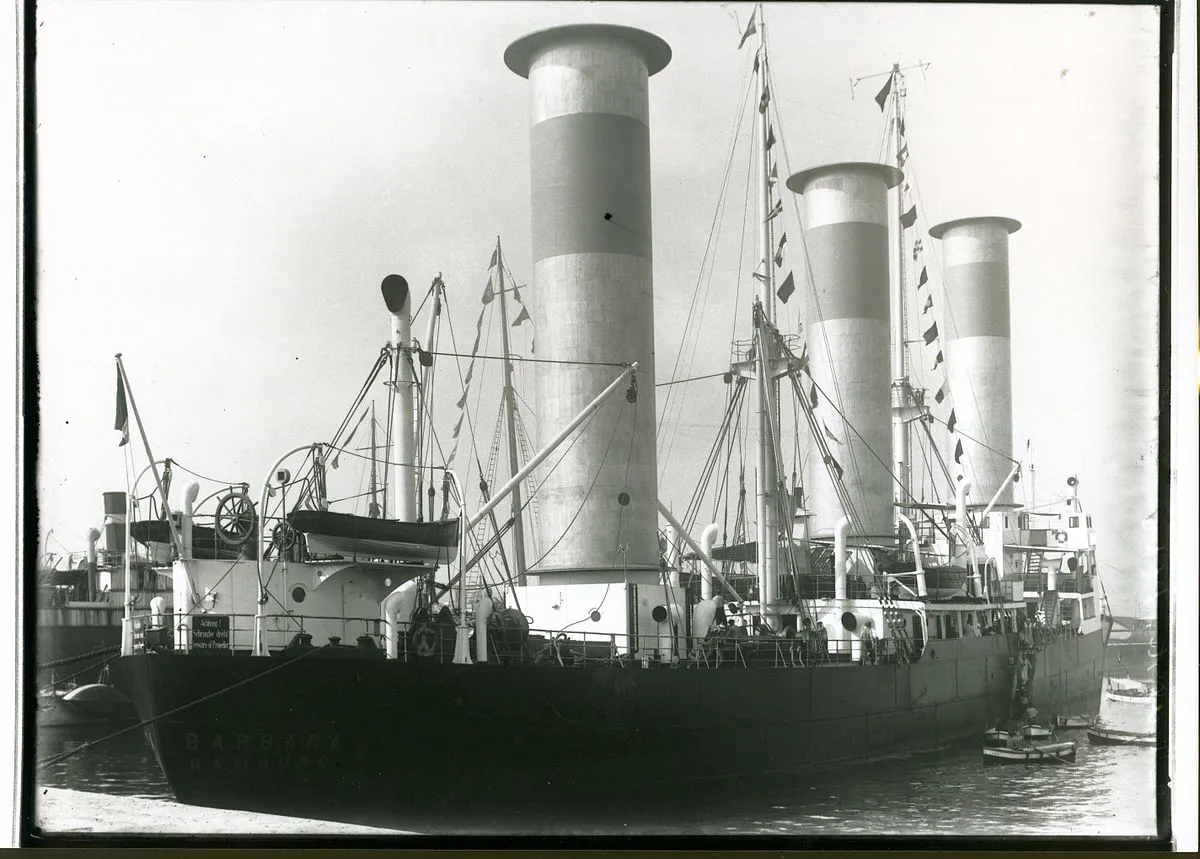 The Barbara, designed from the ground up with Flettner's rotorsail technology in mind